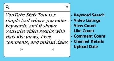 YouTube Stats Tool