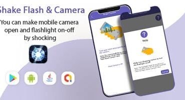 Shake Camera And FlashLight Android