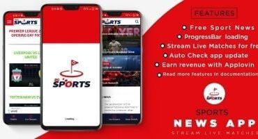 Sports News - Stream Live Matches Android App