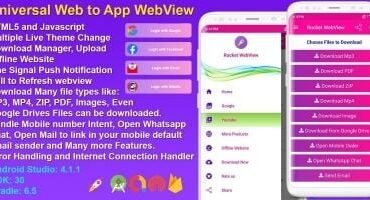 Android Native WebView App Full Template