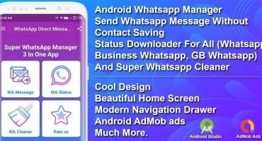 Whatsapp Manager Android App Source Code