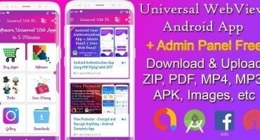 Universal WebView - 2 App Bundle With Admin Panel