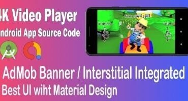 4k Video Player AdMob - Android App Source Code