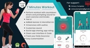 7 Minutes Workout With Admob - Android Template