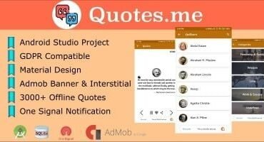 Quotes.me - Android Offline Quotes App With GDPR