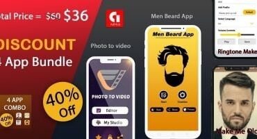 4 Android App Templates Bundle