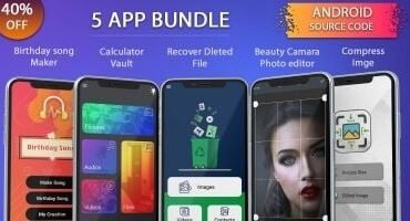 5 Android App Source Code Bundle