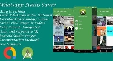Whatsapp Status saver - Android Studio Code