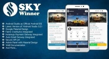 SkyWinner - PUBG Tournaments Organiser Android App