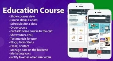 Education Course - Android Template With Backend