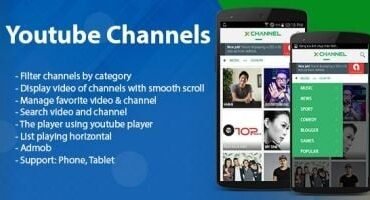 Youtube Channels - Android App Template