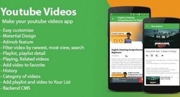 Youtube Videos - Android App Template