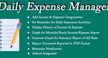 Daily Expense Manager - Android Source Code