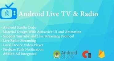 Android Live TV With Radio and Local Video Player