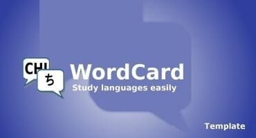 WordCard - Android template