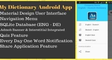 Android Dictionary App Source Code