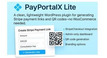 PPX Lite Stripe QR Plugin WordPress