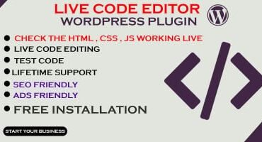 Live Code Editor WordPress Plugin