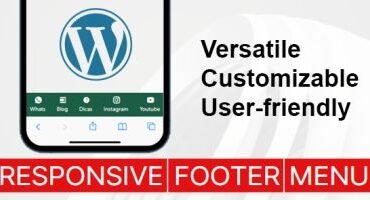 Responsive Footer Menu Mobile WordPress