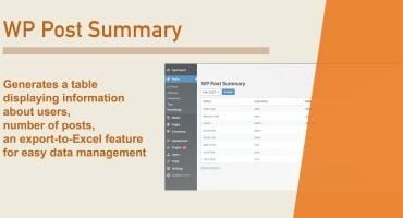 WP Posts Summary Plugin