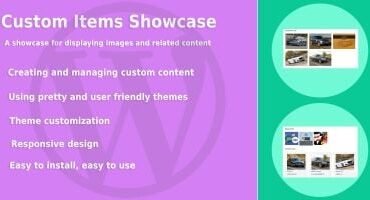 Custom Items Showcase For WordPress