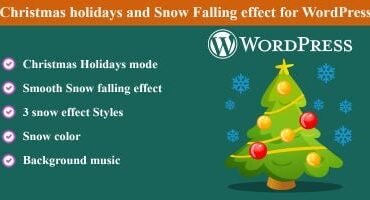 Christmas Snow Falling effect for WordPress