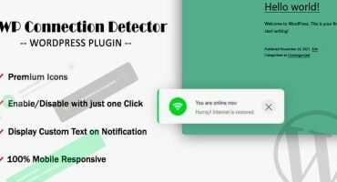 WPCD - WP Internet Connection Status Detector