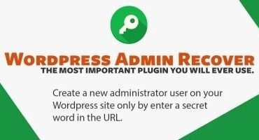 WordPress Admin Recover Plugin