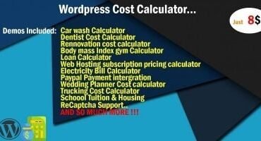 Cost Calculator WordPress Calculator