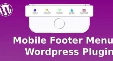 Mobile Footer Menu Wordpress Plugin