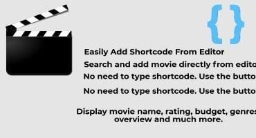 IMDB Movie Shortcode WordPress Plugin Using TMDB