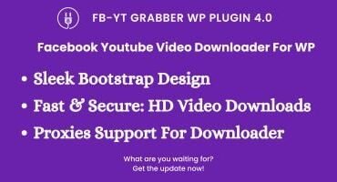 Facebook Youtube Video Downloader - WP Plugin