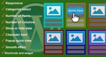 Responsive Grid Quick View Posts for WordPress