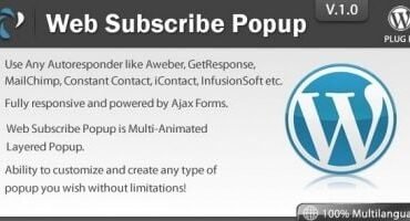 Web Subscribe Popup - WordPress Plugin