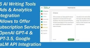 AI Based Paraphrasing and Writing Assistant Tools