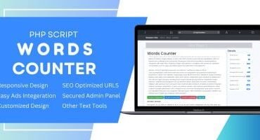 Words Counter PHP Script with Admin Panel