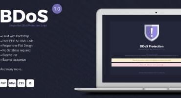 BDoS - Simple Bot DDoS Protection PHP Script