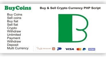 BuyCoins - Buy And Sell Crypto Currency PHP Script