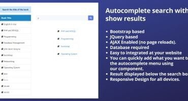 Autocomplete Search PHP