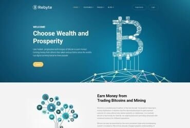 Rebyte Bitcoin Templates WordPress Theme
