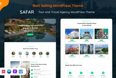Safar - Tour and Travel Agency WordPress Theme