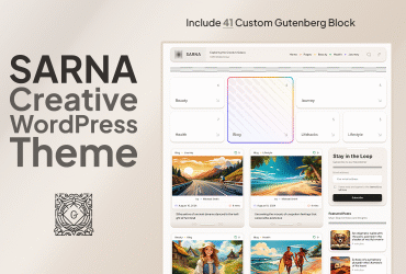 Sarna - Creative WordPress Block Theme for Content Creators