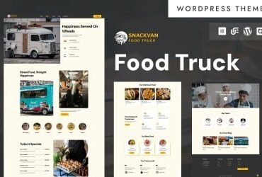 Snackvan - Street Food & Food Truck WordPress Elementor Theme