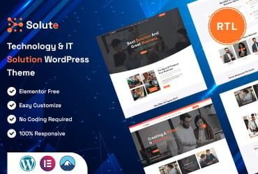 Solute - Technology & IT Solutions Wordpress Theme