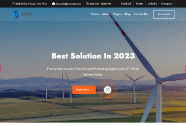 Suprem - Solar Energy WordPress Theme