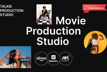 Talkie Production Studio Movie WordPress Theme