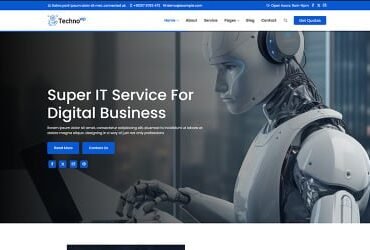 Technowp - IT Solutions & Business Services Responsive WordPress Theme