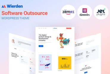 Wierden - Minimalistic And Modern Digital Product WordPress Theme